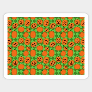 Halloween Pumpkin Pattern Sticker